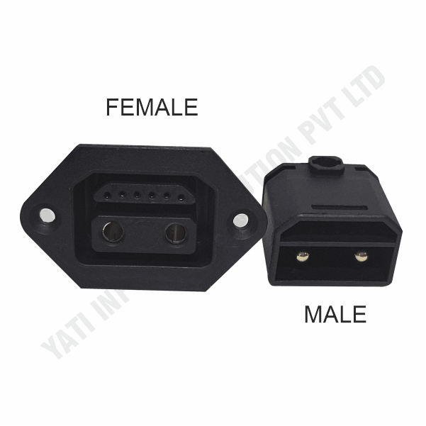 D-TYPE 2+6(MALE & FEMALE WITHOUT CABLE)