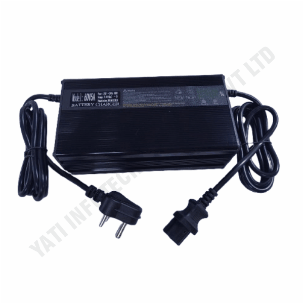 E-SCOOTY BATTERY CHARGER 54.6V-6AMP NMC (ALUMINIUM CHARGER)